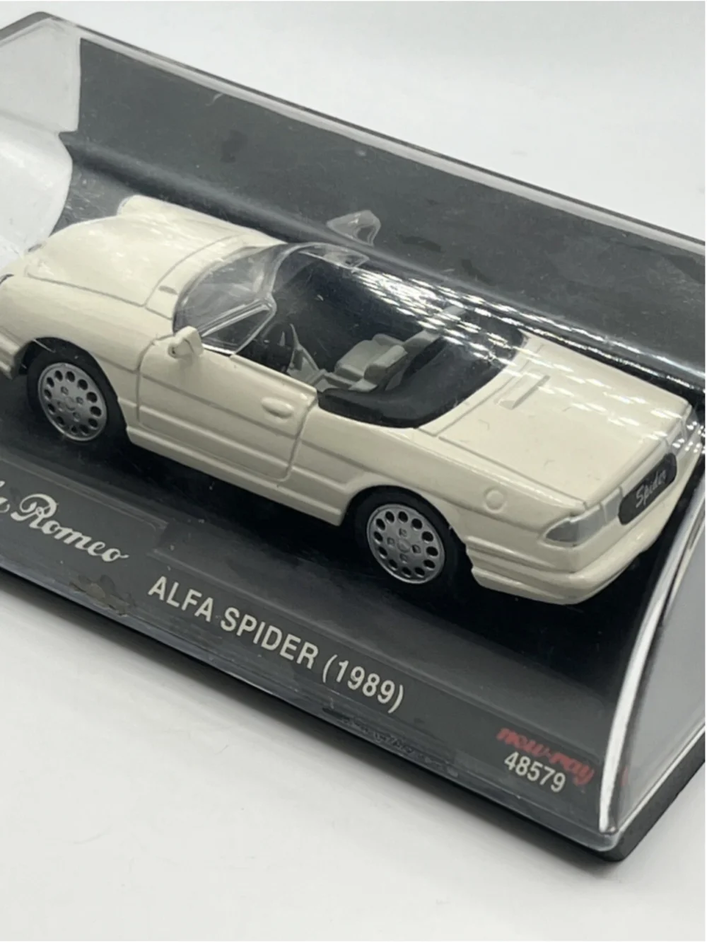 1989 New Ray OpenTop 1/43 White white Alfa Romeo Spider Roadster SEALED 48579